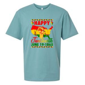 Juneteenth 1865 Black Queen Melanin Girl Magic African Retro Gift African Pride Sueded Cloud Jersey T-Shirt