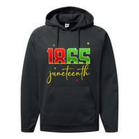 Junenth 1865 Black Freedom History Month African American Performance Fleece Hoodie