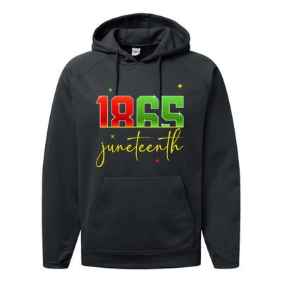 Junenth 1865 Black Freedom History Month African American Performance Fleece Hoodie