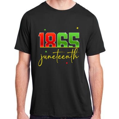 Junenth 1865 Black Freedom History Month African American Adult ChromaSoft Performance T-Shirt