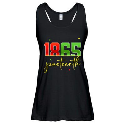 Junenth 1865 Black Freedom History Month African American Ladies Essential Flowy Tank