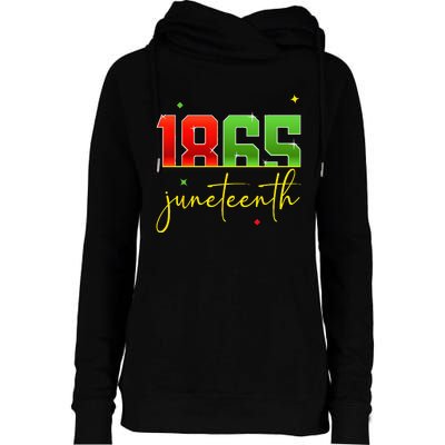 Junenth 1865 Black Freedom History Month African American Womens Funnel Neck Pullover Hood