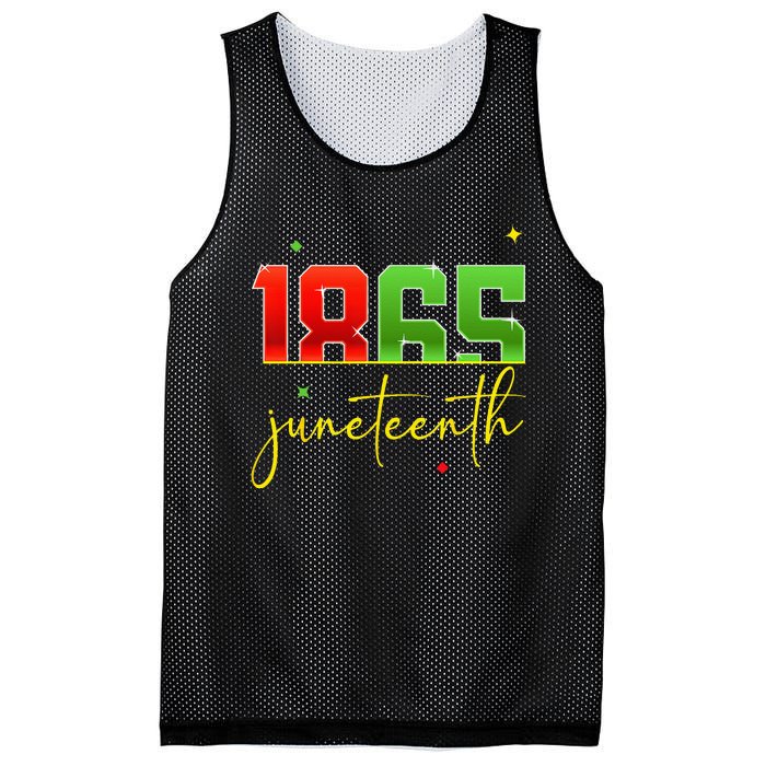 Junenth 1865 Black Freedom History Month African American Mesh Reversible Basketball Jersey Tank