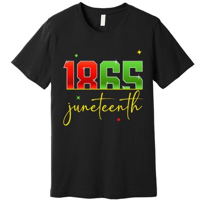 Junenth 1865 Black Freedom History Month African American Premium T-Shirt