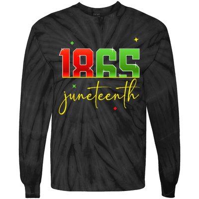 Junenth 1865 Black Freedom History Month African American Tie-Dye Long Sleeve Shirt