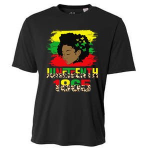 Juneteenth 1865 Black History Month Black African Afro  Cooling Performance Crew T-Shirt