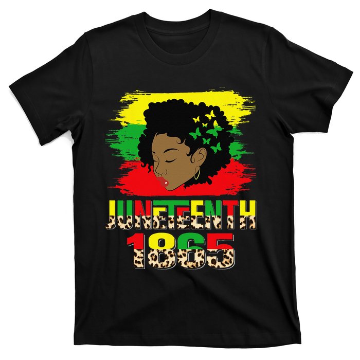 Juneteenth 1865 Black History Month Black African Afro  T-Shirt