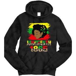 Juneteenth 1865 Black History Month Black African Afro  Tie Dye Hoodie