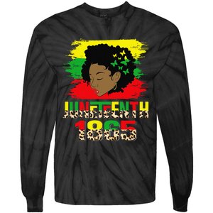 Juneteenth 1865 Black History Month Black African Afro  Tie-Dye Long Sleeve Shirt