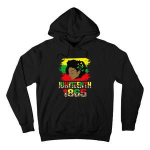 Juneteenth 1865 Black History Month Black African Afro  Tall Hoodie