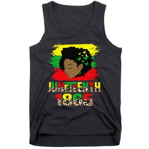 Juneteenth 1865 Black History Month Black African Afro  Tank Top