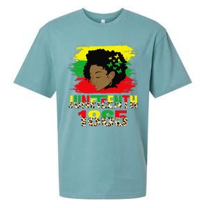 Juneteenth 1865 Black History Month Black African Afro  Sueded Cloud Jersey T-Shirt