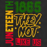 Juneteenth 1865 Black History Month They Not Like Us Garment-Dyed Fleece Hoodie