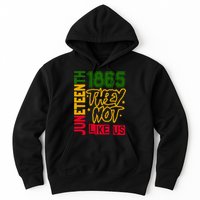 Juneteenth 1865 Black History Month They Not Like Us Hoodie