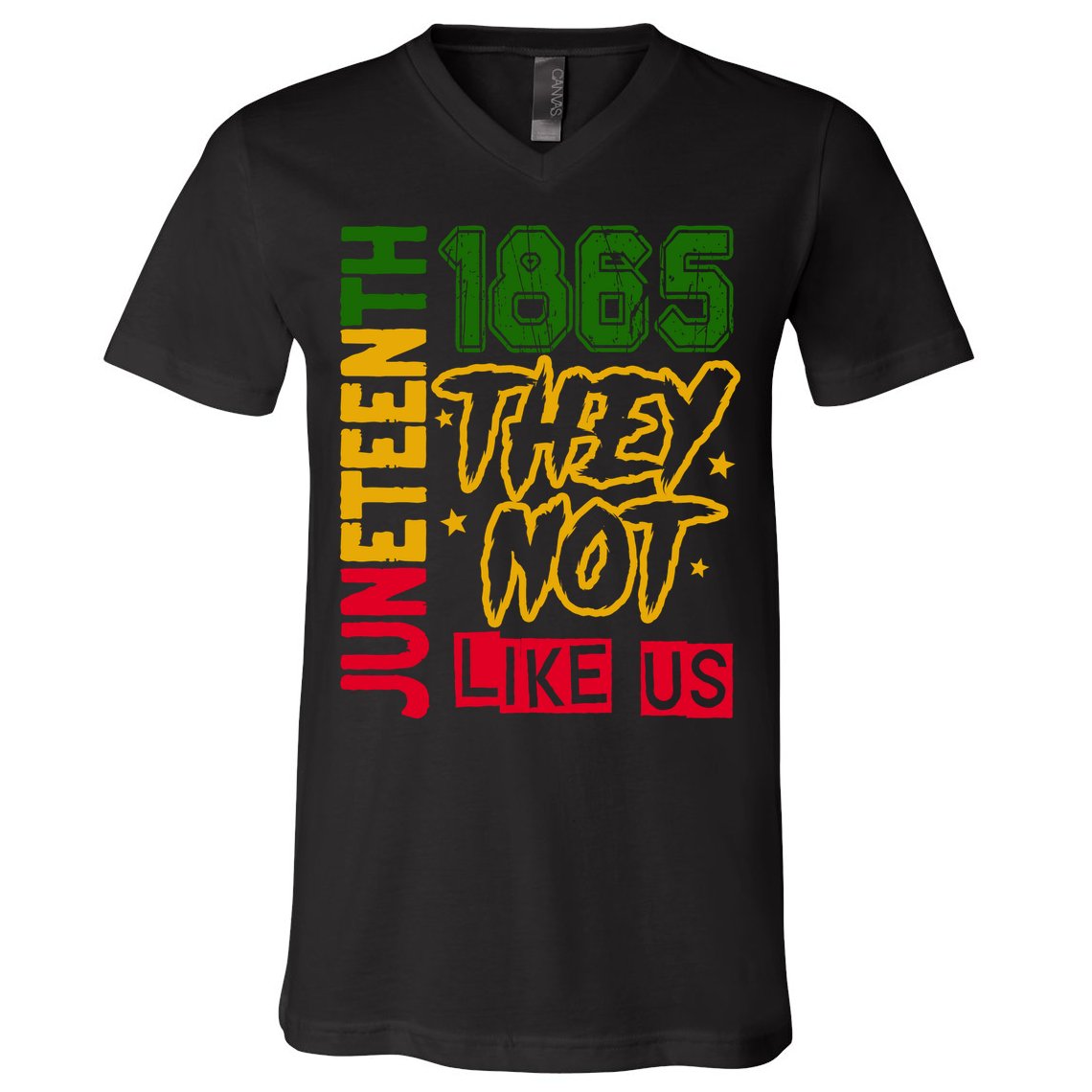 Juneteenth 1865 Black History Month They Not Like Us V-Neck T-Shirt