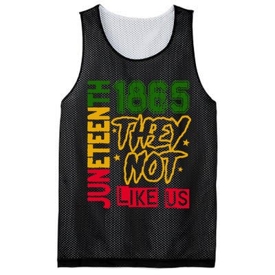 Juneteenth 1865 Black History Month They Not Like Us Mesh Reversible Basketball Jersey Tank
