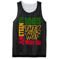 Juneteenth 1865 Black History Month They Not Like Us Mesh Reversible Basketball Jersey Tank