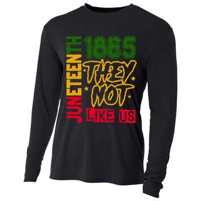 Juneteenth 1865 Black History Month They Not Like Us Cooling Performance Long Sleeve Crew
