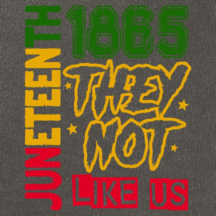 Juneteenth 1865 Black History Month They Not Like Us Cotton Canvas Backpack