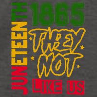 Juneteenth 1865 Black History Month They Not Like Us Vector Backpack