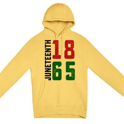 Juneteenth 1865 Black Freedom African American Independence Gift Premium Pullover Hoodie