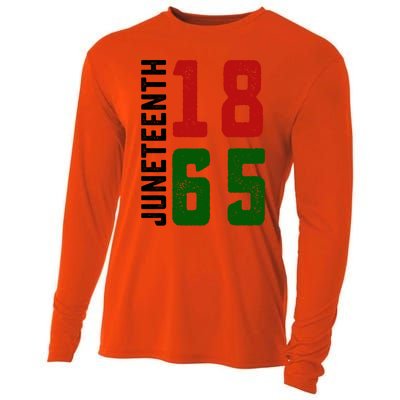 Juneteenth 1865 Black Freedom African American Independence Gift Cooling Performance Long Sleeve Crew