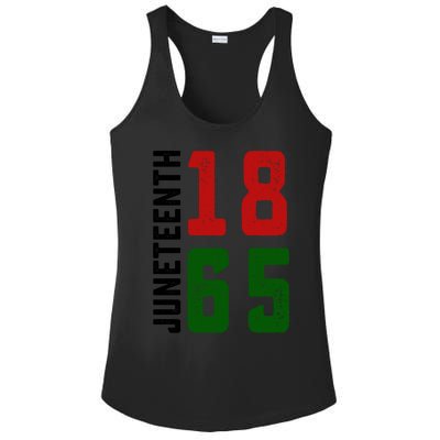 Juneteenth 1865 Black Freedom African American Independence Gift Ladies PosiCharge Competitor Racerback Tank