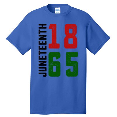 Juneteenth 1865 Black Freedom African American Independence Gift Tall T-Shirt