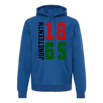 Juneteenth 1865 Black Freedom African American Independence Gift Premium Hoodie