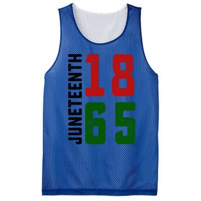 Juneteenth 1865 Black Freedom African American Independence Gift Mesh Reversible Basketball Jersey Tank