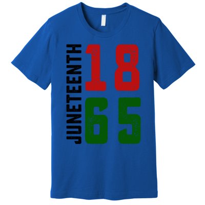 Juneteenth 1865 Black Freedom African American Independence Gift Premium T-Shirt