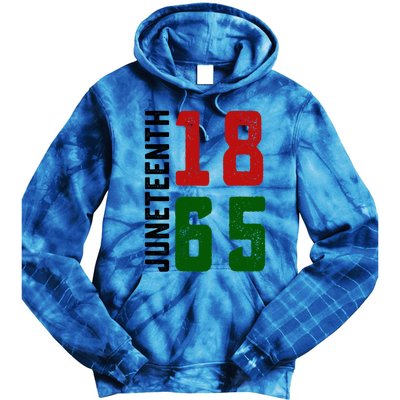 Juneteenth 1865 Black Freedom African American Independence Gift Tie Dye Hoodie