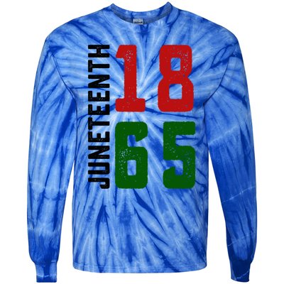 Juneteenth 1865 Black Freedom African American Independence Gift Tie-Dye Long Sleeve Shirt