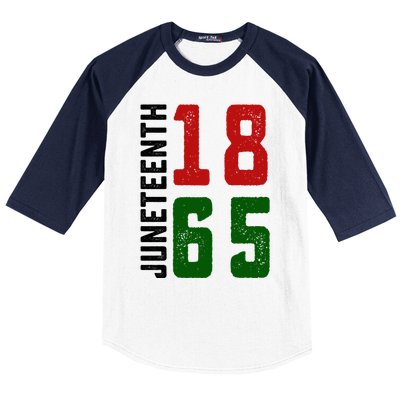 Juneteenth 1865 Black Freedom African American Independence Gift Baseball Sleeve Shirt