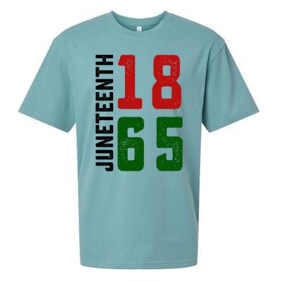 Juneteenth 1865 Black Freedom African American Independence Gift Sueded Cloud Jersey T-Shirt