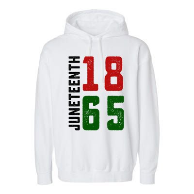 Juneteenth 1865 Black Freedom African American Independence Gift Garment-Dyed Fleece Hoodie