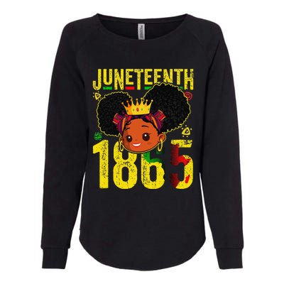 Juneteenth 1865 Brown Skin Princess African Womens California Wash Sweatshirt