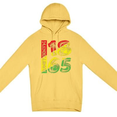 Juneteenth 1865 Black History Premium Pullover Hoodie