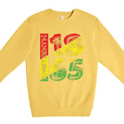 Juneteenth 1865 Black History Premium Crewneck Sweatshirt