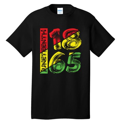 Juneteenth 1865 Black History Tall T-Shirt