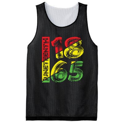 Juneteenth 1865 Black History Mesh Reversible Basketball Jersey Tank