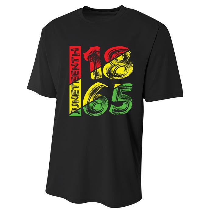 Juneteenth 1865 Black History Performance Sprint T-Shirt