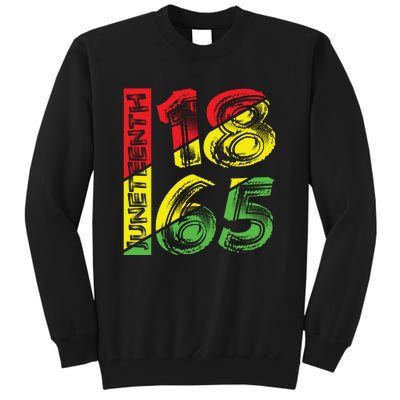 Juneteenth 1865 Black History Tall Sweatshirt