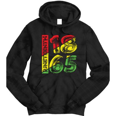 Juneteenth 1865 Black History Tie Dye Hoodie