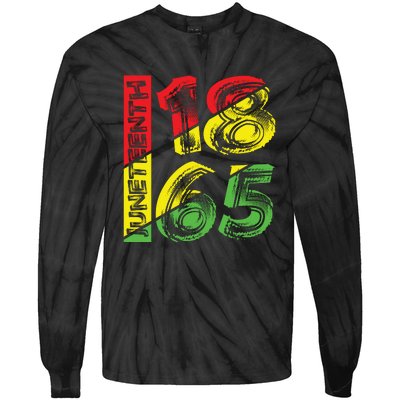 Juneteenth 1865 Black History Tie-Dye Long Sleeve Shirt