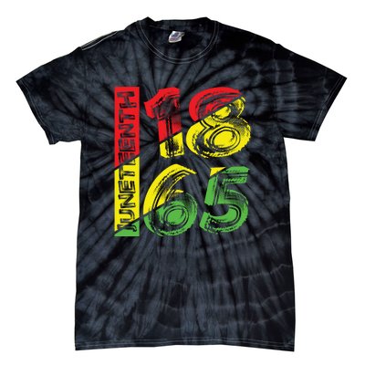 Juneteenth 1865 Black History Tie-Dye T-Shirt