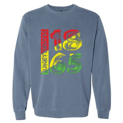 Juneteenth 1865 Black History Garment-Dyed Sweatshirt