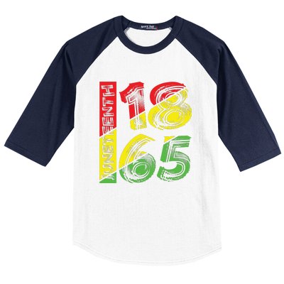 Juneteenth 1865 Black History Baseball Sleeve Shirt