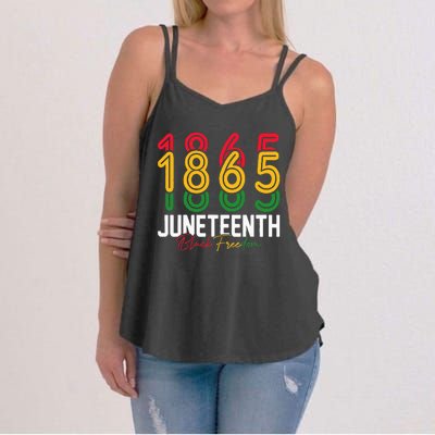 Juneteenth 1865 Black Freedom History Month African American Women's Strappy Tank