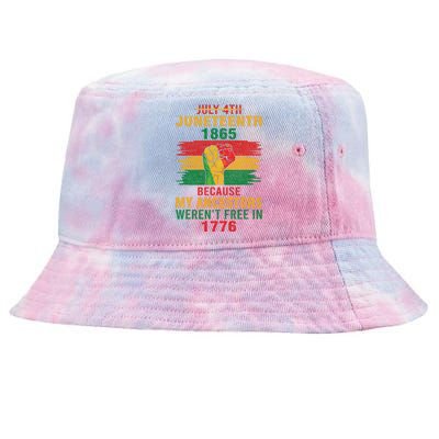 Junenteeth 1865 Because My Ancestors Black Tie-Dyed Bucket Hat